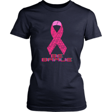 Load image into Gallery viewer, "Be Brave" Breast Cancer Awareness T-Shirt