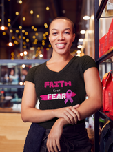 Load image into Gallery viewer, "Faith Over Fear" Breast Cancer Tee