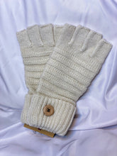 Load image into Gallery viewer, Fingerless Gloves with Button detail
