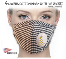 Load image into Gallery viewer, Stylish Face Covering with Air Filters
