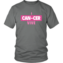 Load image into Gallery viewer, "I CAN-CER VIVE" Breast Cancer Tee