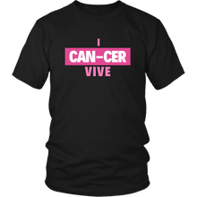 Load image into Gallery viewer, "I CAN-CER VIVE" Breast Cancer Tee