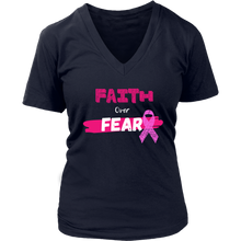 Load image into Gallery viewer, "Faith Over Fear" Breast Cancer Tee