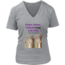 Load image into Gallery viewer, Lupus Awareness T-shirt with Purple lettering
