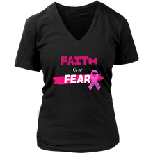 Load image into Gallery viewer, "Faith Over Fear" Breast Cancer Tee