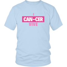 Load image into Gallery viewer, "I CAN-CER VIVE" Breast Cancer Tee