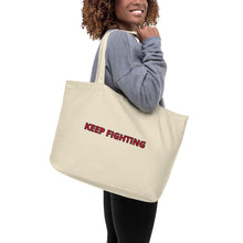 Load image into Gallery viewer, "Live, Laugh, Love" Large organic tote bag