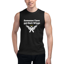 Load image into Gallery viewer, "Someone I love got their Wings" Muscle Shirt