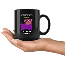 Load image into Gallery viewer, "Cancer is Ruff" Purple Pug Mug